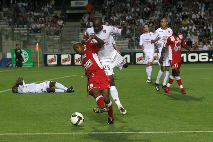 Au match aller (défaite 0-2), Camara et les Montpelliérains avaient souffert face aux Messins (photo N. Deltort)